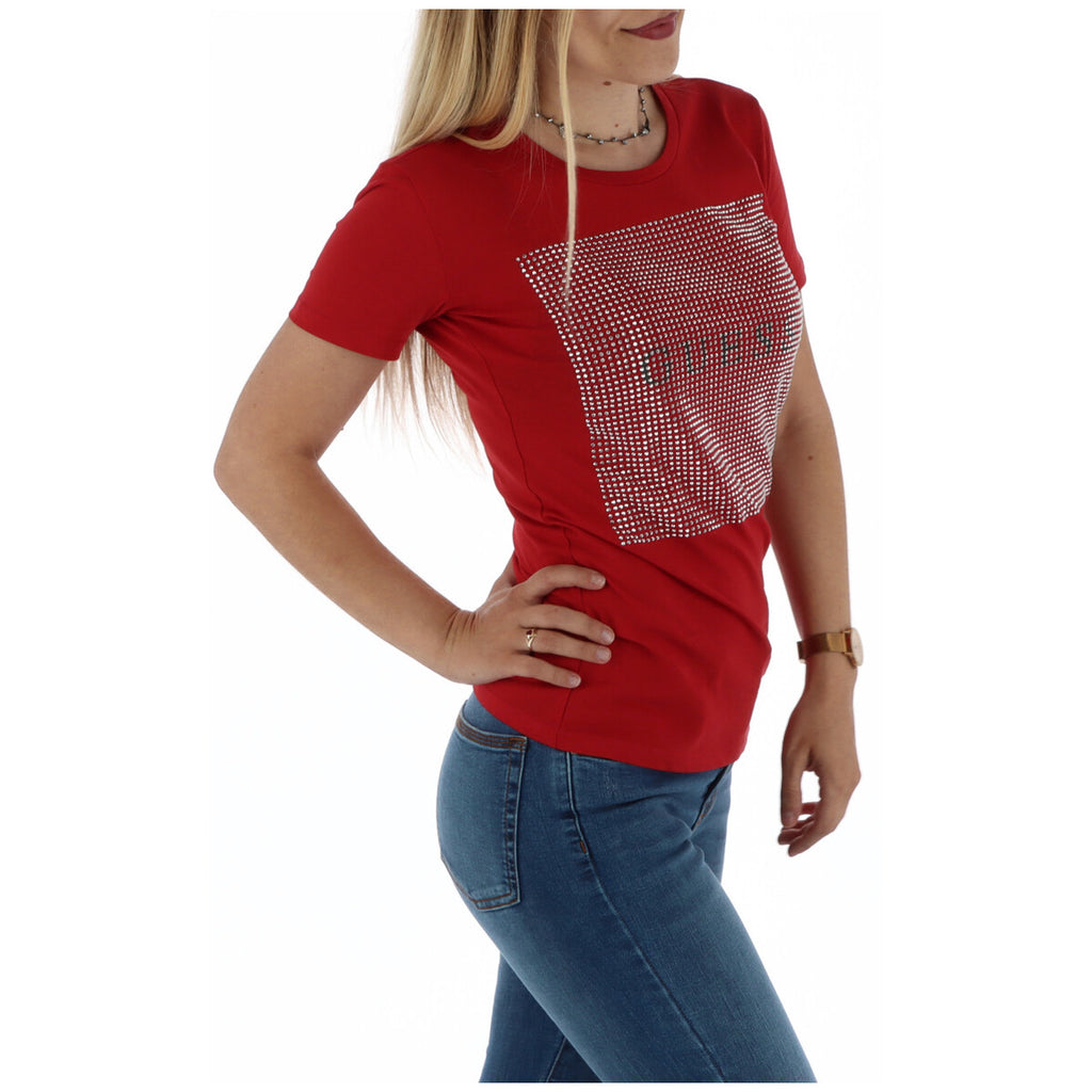 Guess — T-shirt Q1oi12kak90 voor dames - kleur rood — afbeelding 2
