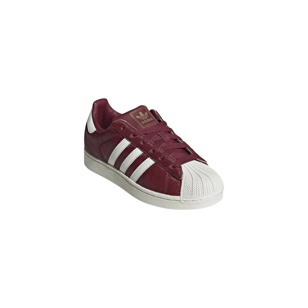 adidas Originals — Bordeauxrote Leder-Damen-Sneaker — Ansicht 4