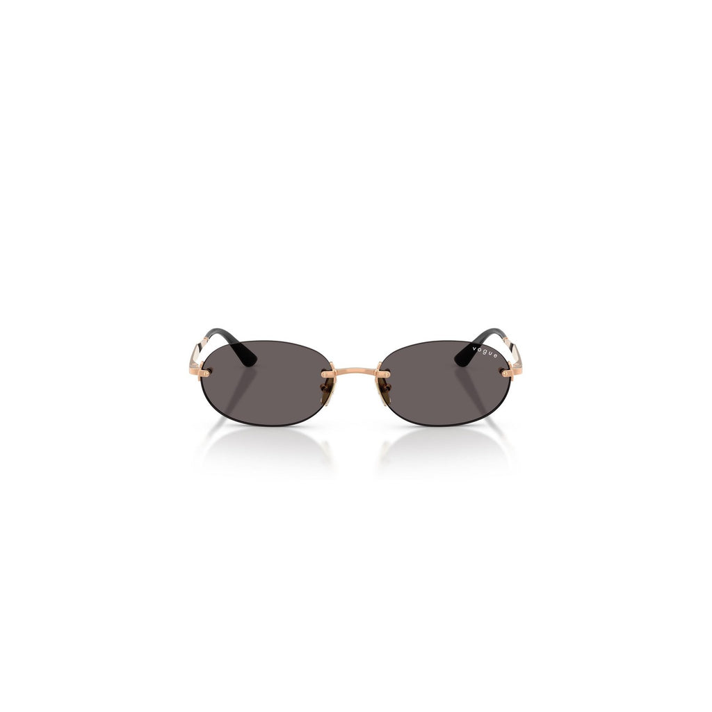 Vogue Eyewear — Ronde zonnebril van goudkleurig metaal voor dames