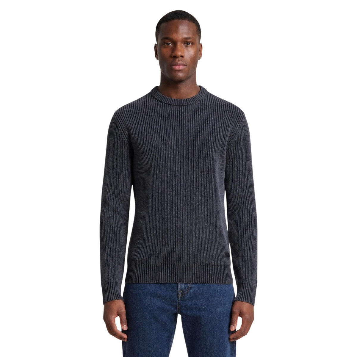 Guess — Pullover Manny English Rib für Herren - Farbe schwarz