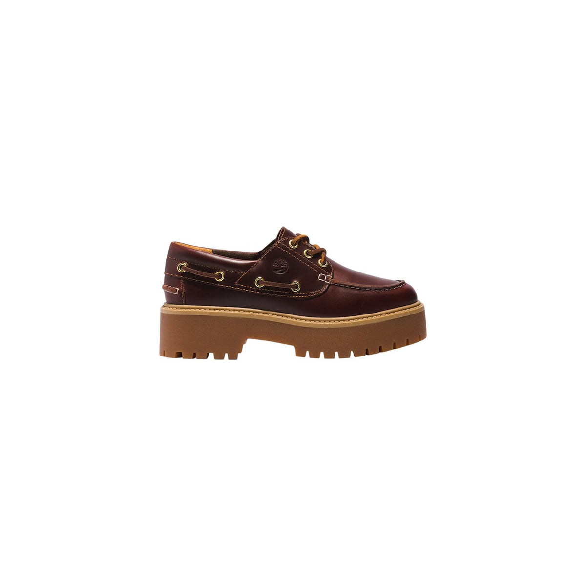 Timberland — Derbies réf. TB0A2QDM en cuir bordeaux femme