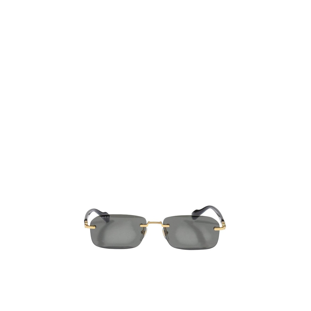 Gucci — Sonnenbrille aus goldfarbenem Metall 56 mm für Herren