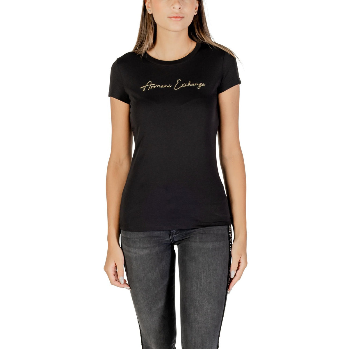 Armani Exchange — T-shirt XW001457 black woman