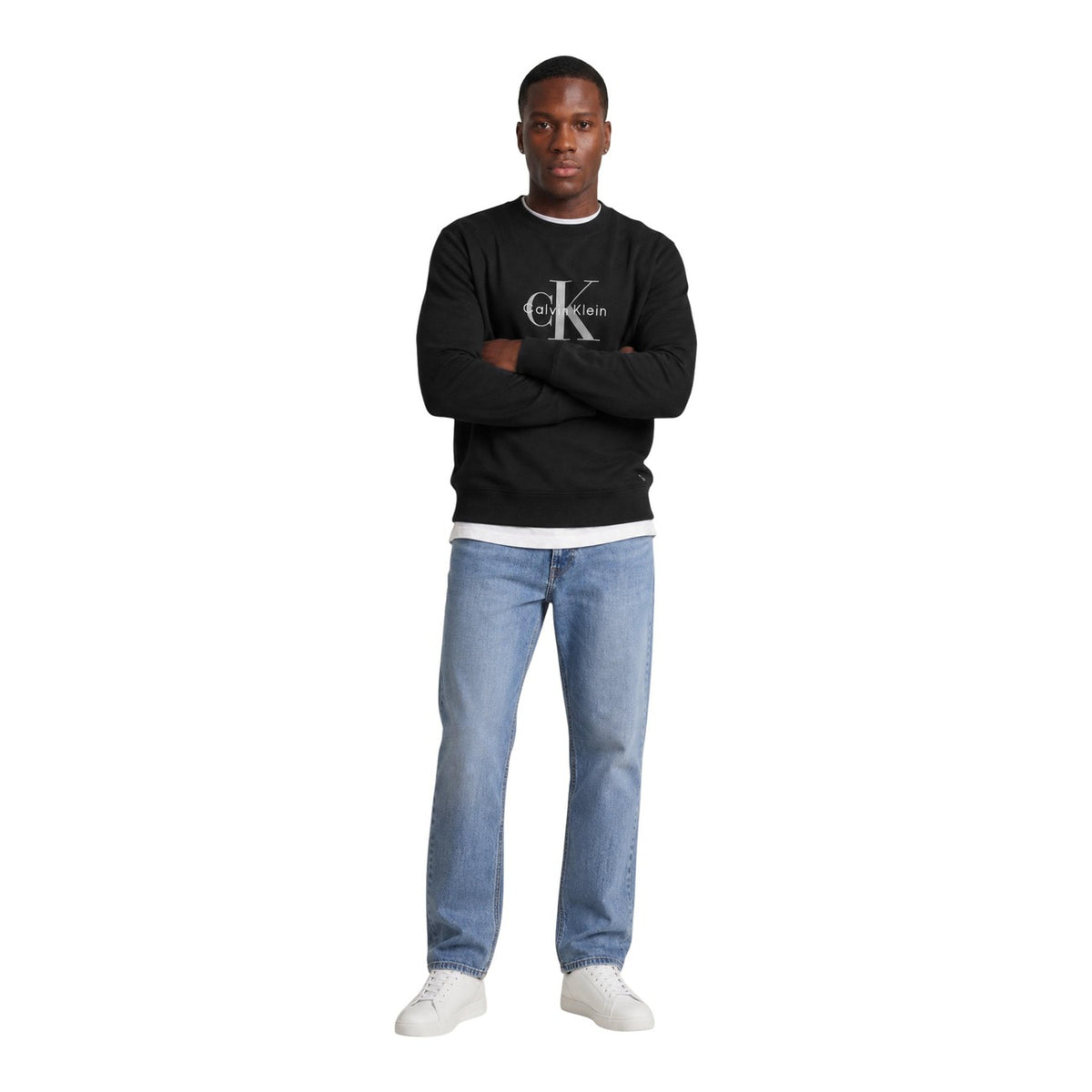 Calvin Klein Jeans — Men’s black printed sweatshirt — view 5