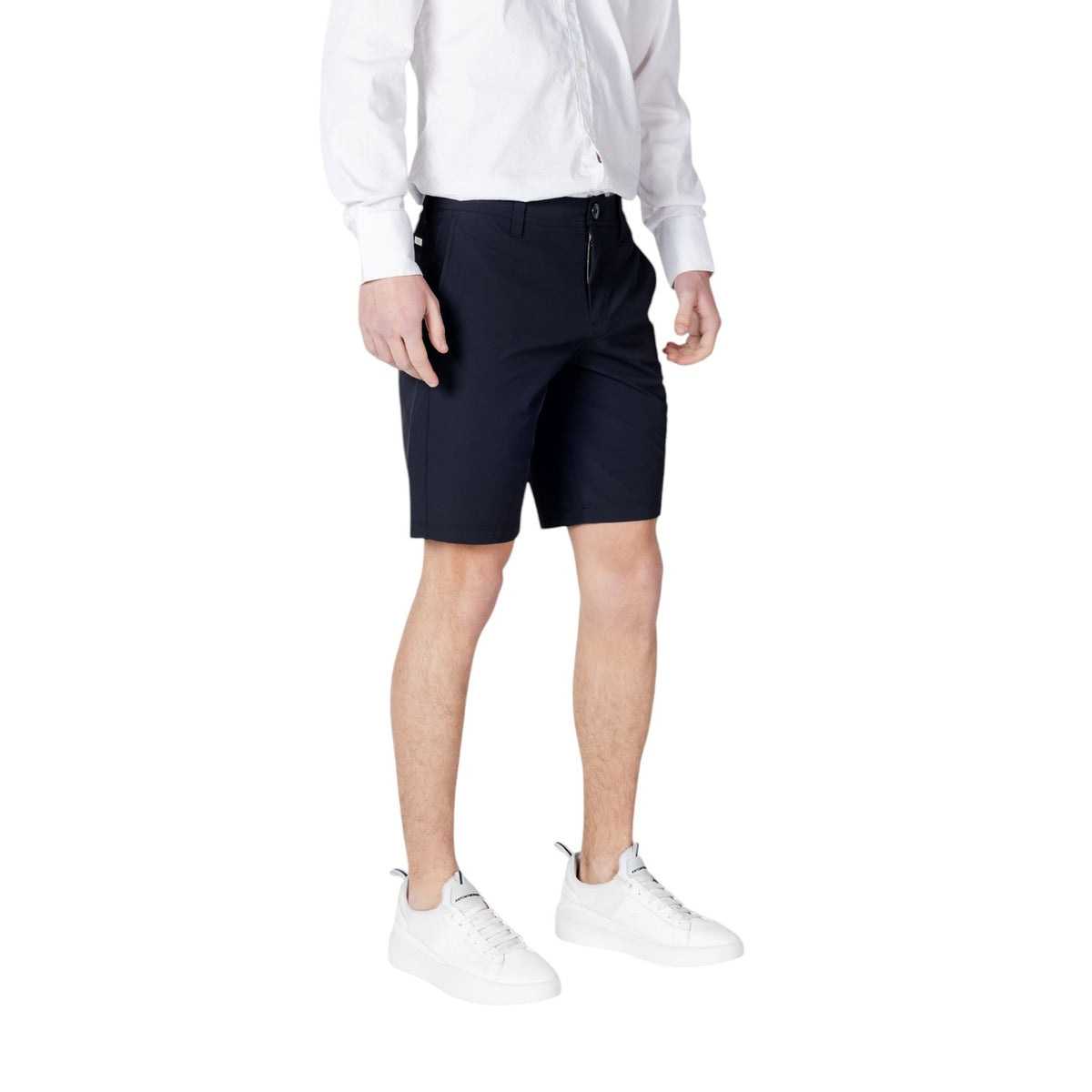 Armani Exchange — Technical Bermuda shorts 8NZS49 blue for men — view 4