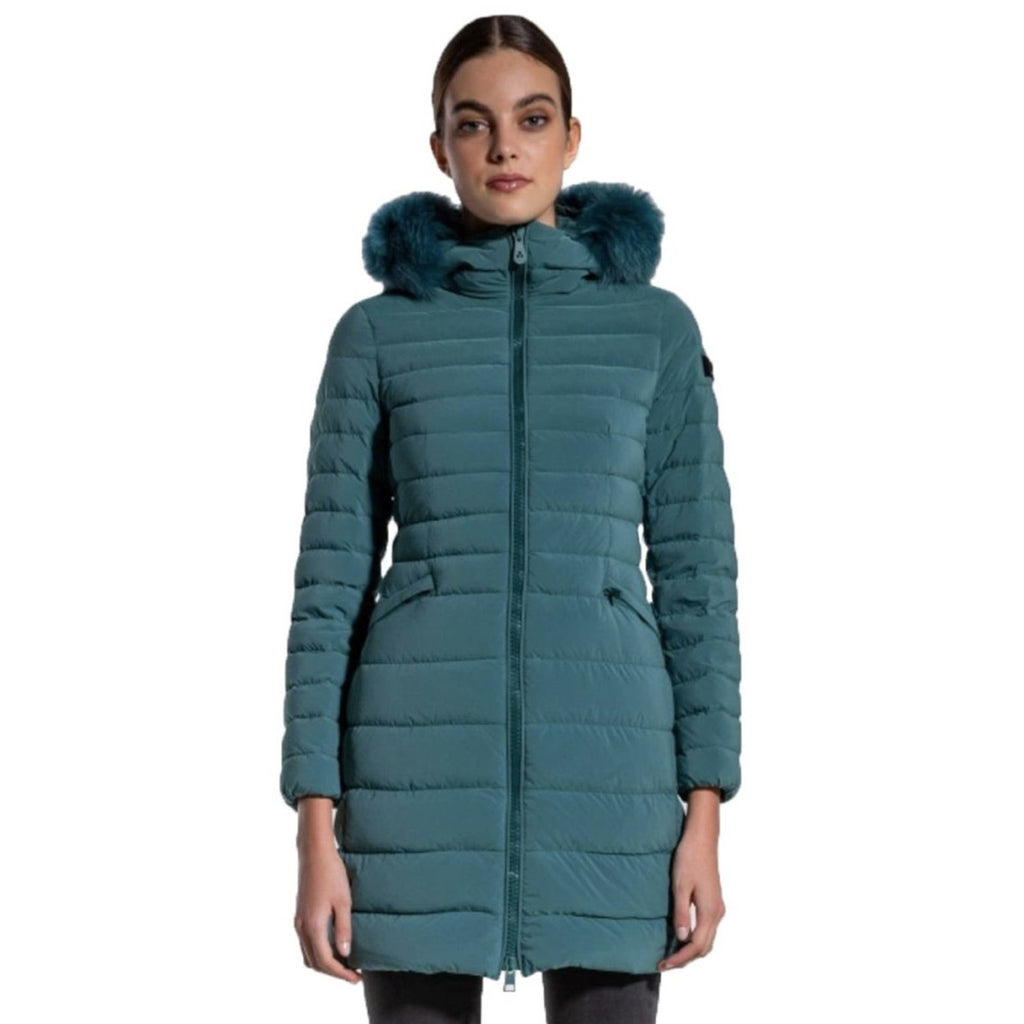Peuterey — Veste à capuche BO_1400 turquoise femme — vue 3