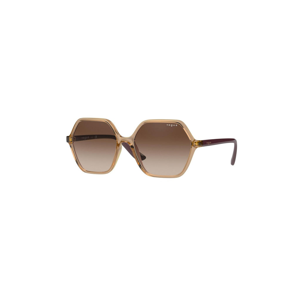 Vogue Eyewear — Women's beige rectangular acetate sunglasses — view 2