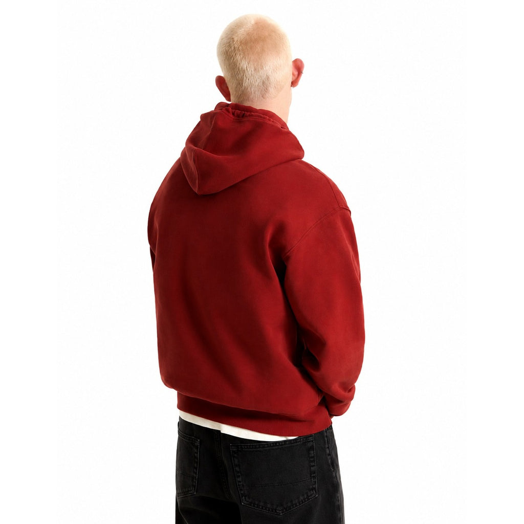 Vans — Sweat à capuche VN0010G8H891 bordeaux homme — vue 2