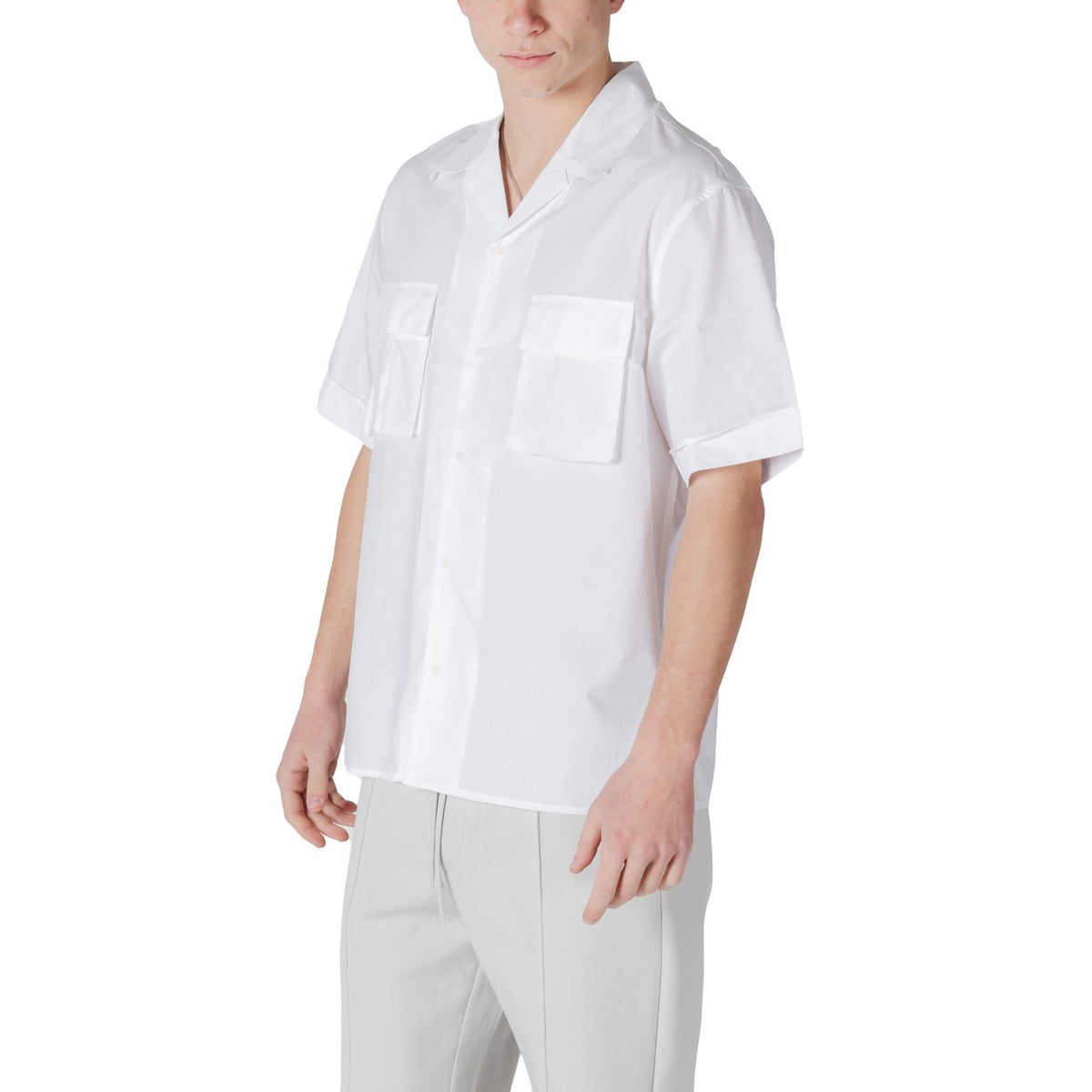 Antony Morato — Chemise réf. MMSS00185-FA400098 blanc homme — vue 4