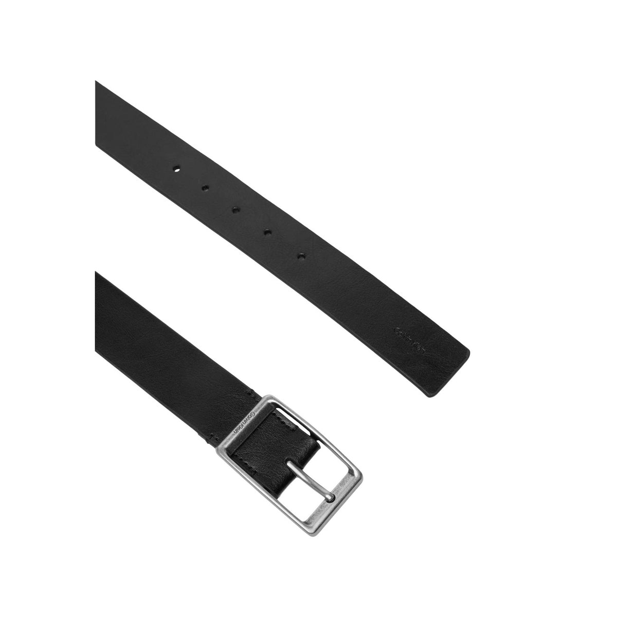 Calvin Klein — Casual Round Buckle Herrengürtel 35 mm — schwarz — Ansicht 3