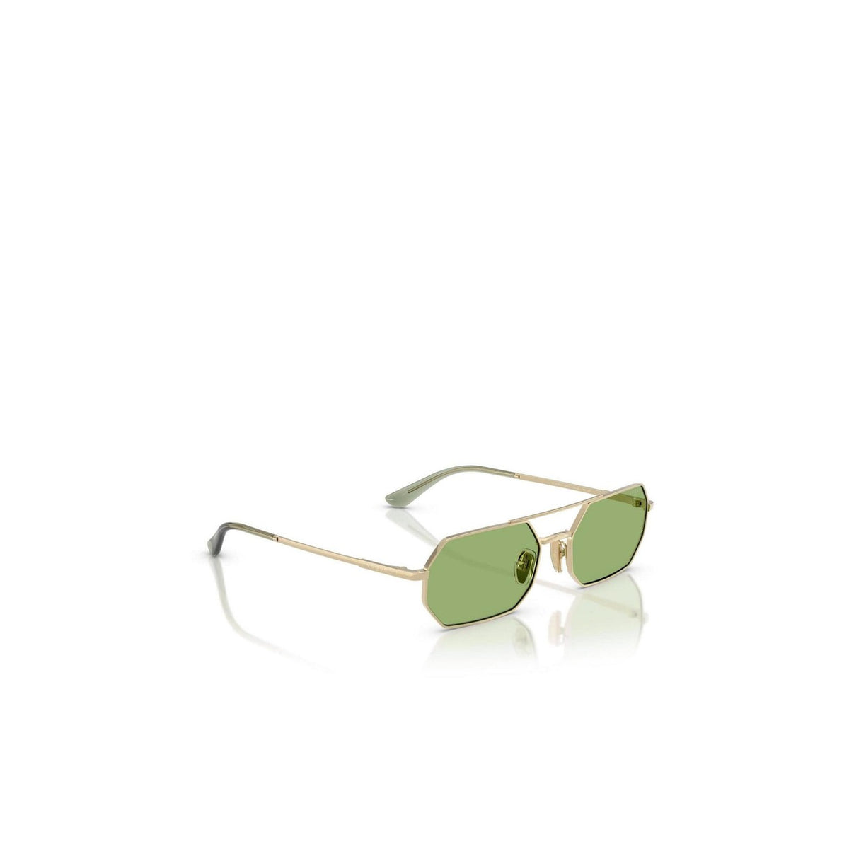 Vogue Eyewear — Women's geometric gold metal sunglasses — view 2