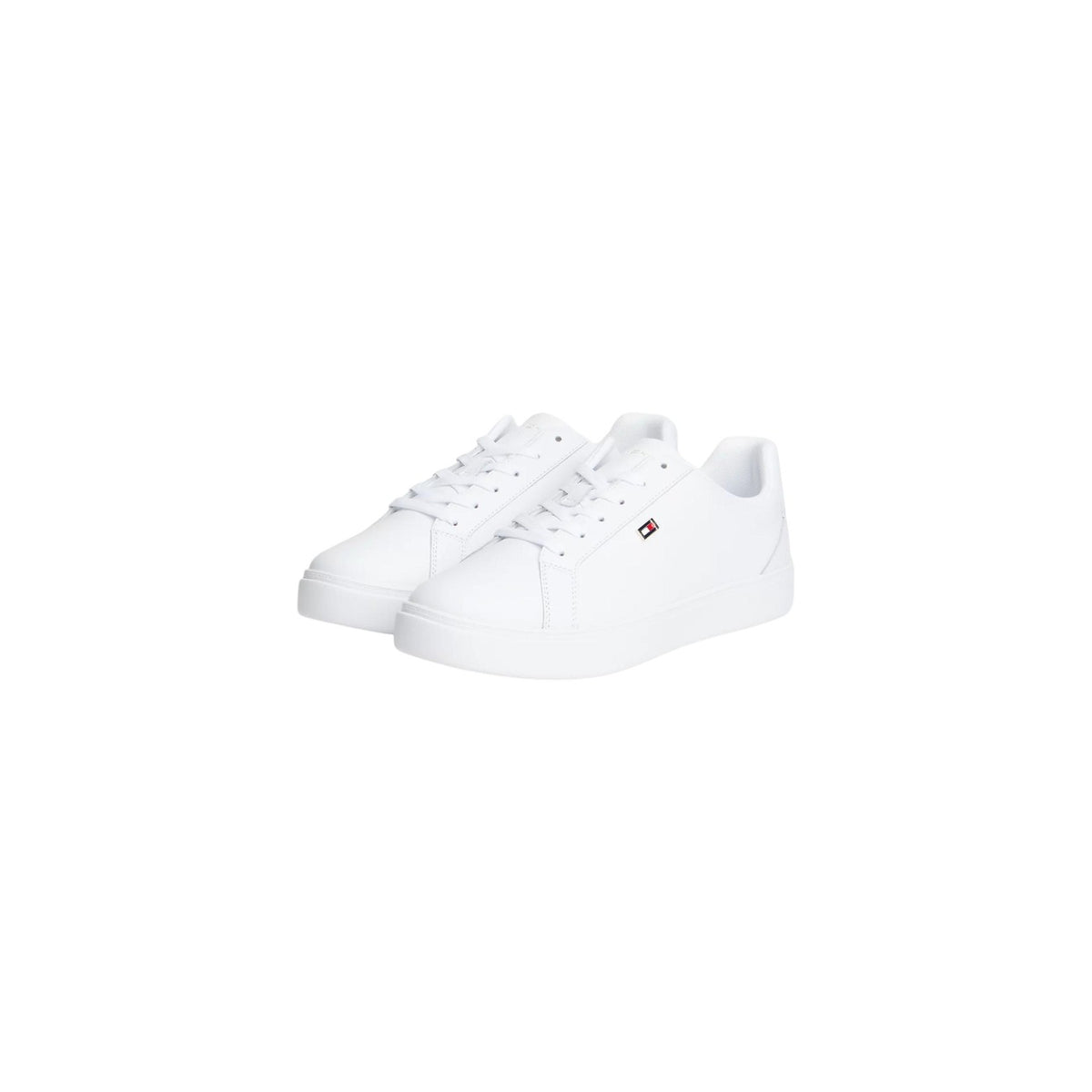 Tommy Hilfiger — Baskets blanches en cuir femme — vue 2
