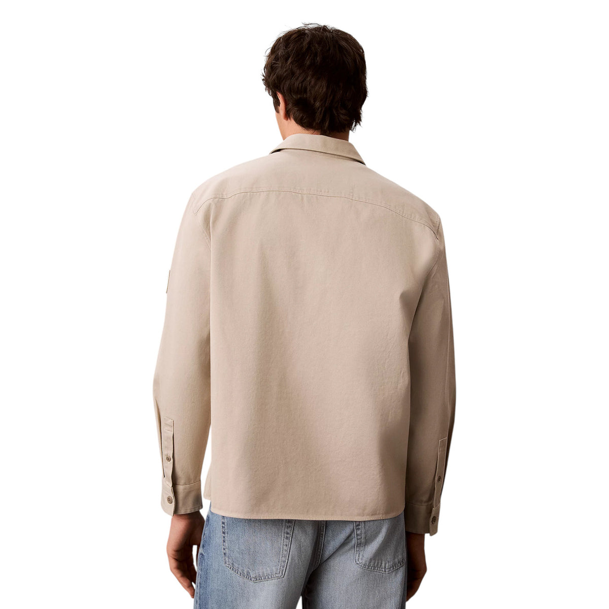 Calvin Klein Jeans — Beiges Hemd Herren — Ansicht 5
