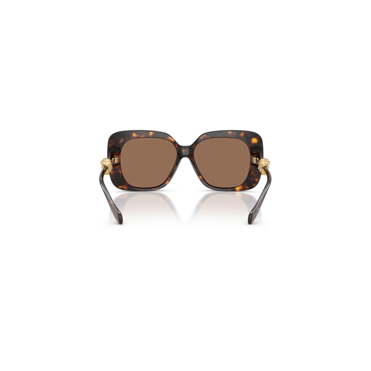 Versace — Lunettes de soleil carrées marron femme — vue 4