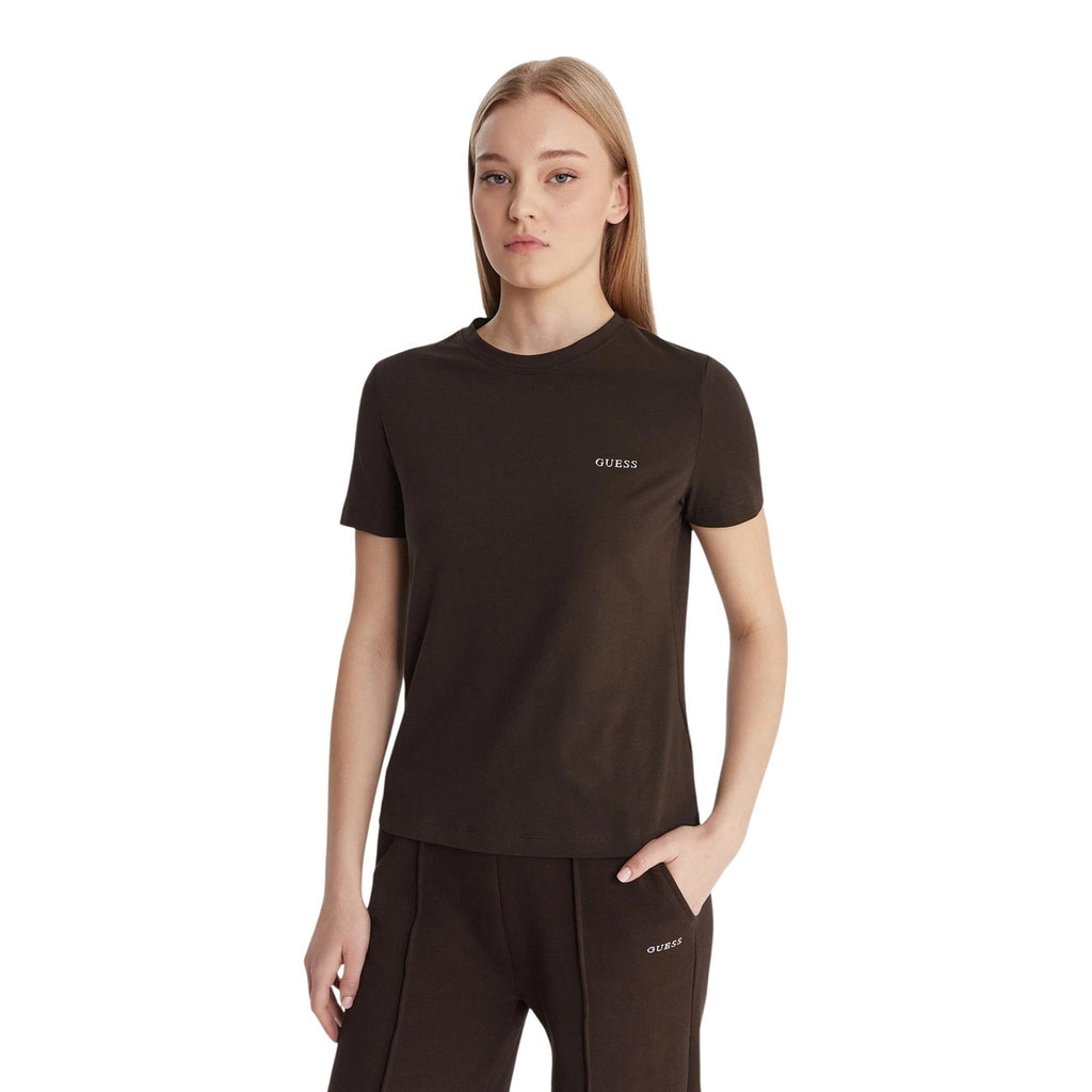 Guess Active — T-shirt TRACEY CN SS T-SHIRT brown woman