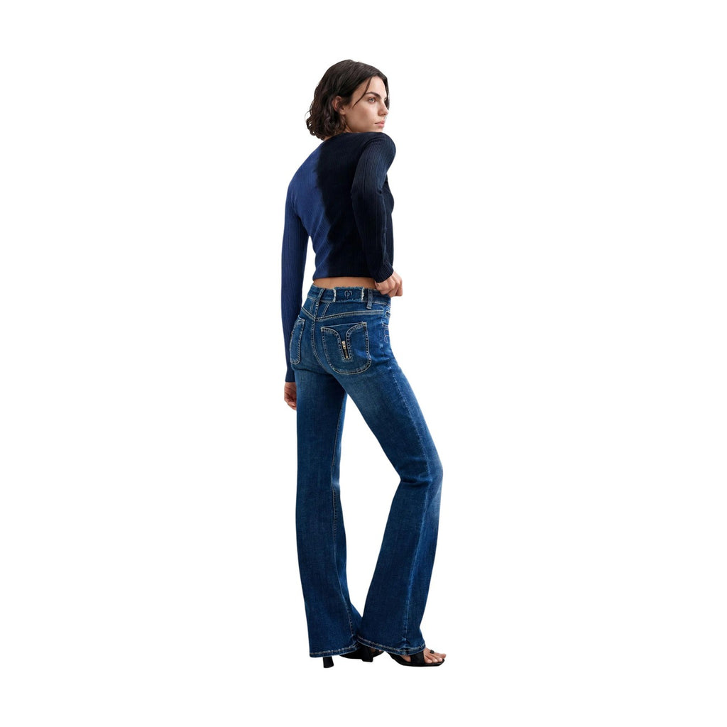 Desigual — Blauwe denim jeans Lindsay voor dames — afbeelding 2