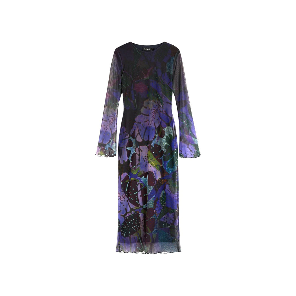 Desigual — Kleid Leafs Lacroix violett für Damen — Ansicht 5