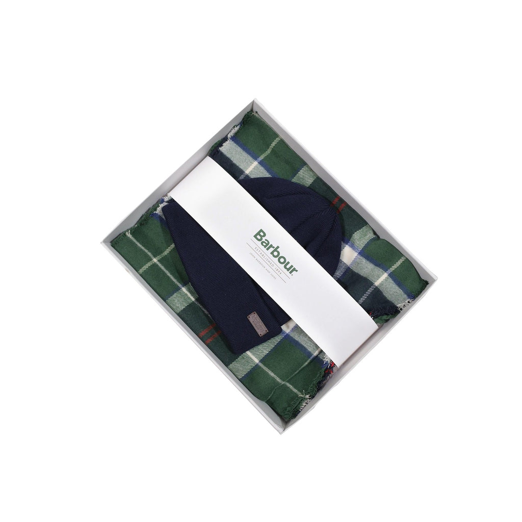 Barbour — Coffret Swinton & Galingale homme — Bleu tartan