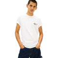 Tommy Jeans — T-shirt blanc en coton bio homme