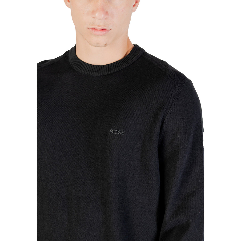BOSS — Herren-Pullover Asac_C schwarz — Ansicht 5