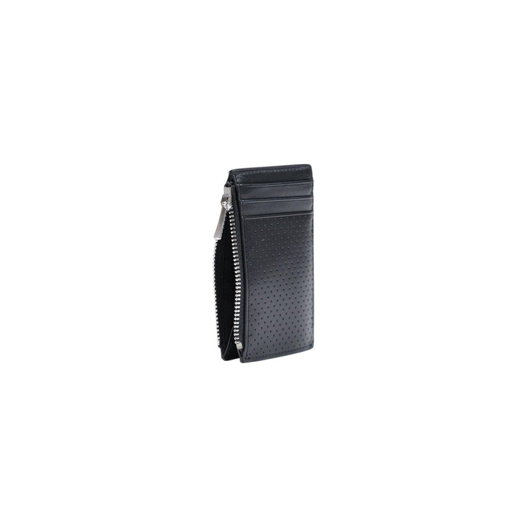 Calvin Klein — Portefeuille noir réf. PERFORATED N/S ZIP CARDHOLDER homme — vue 5