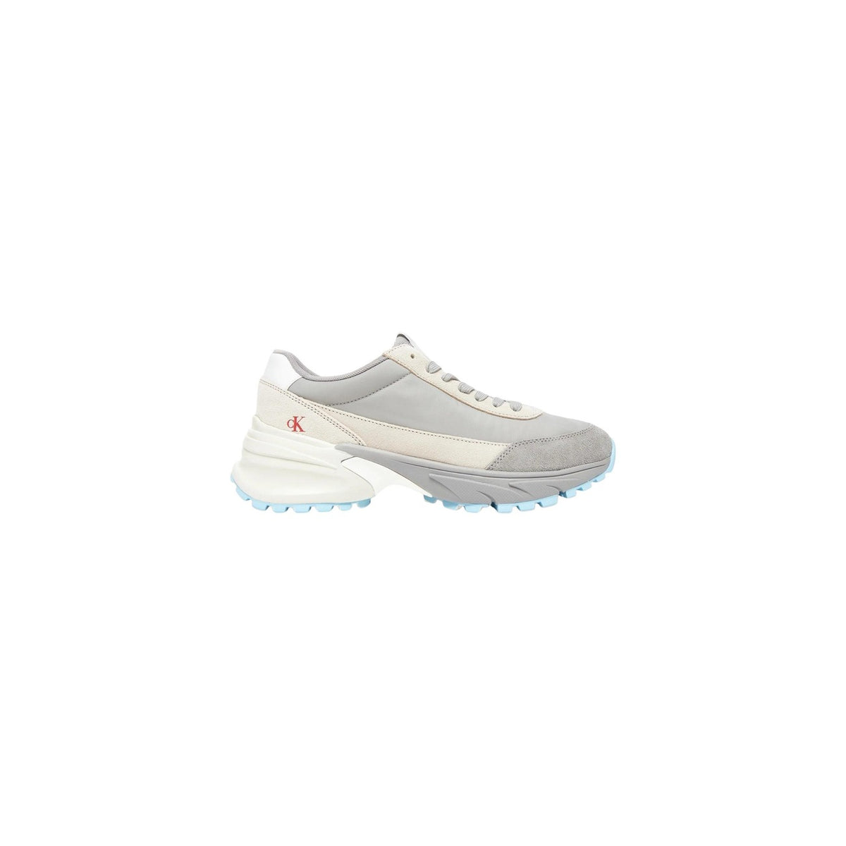 Calvin Klein Jeans — Baskets YW0YW01852 Grises en cuir femme