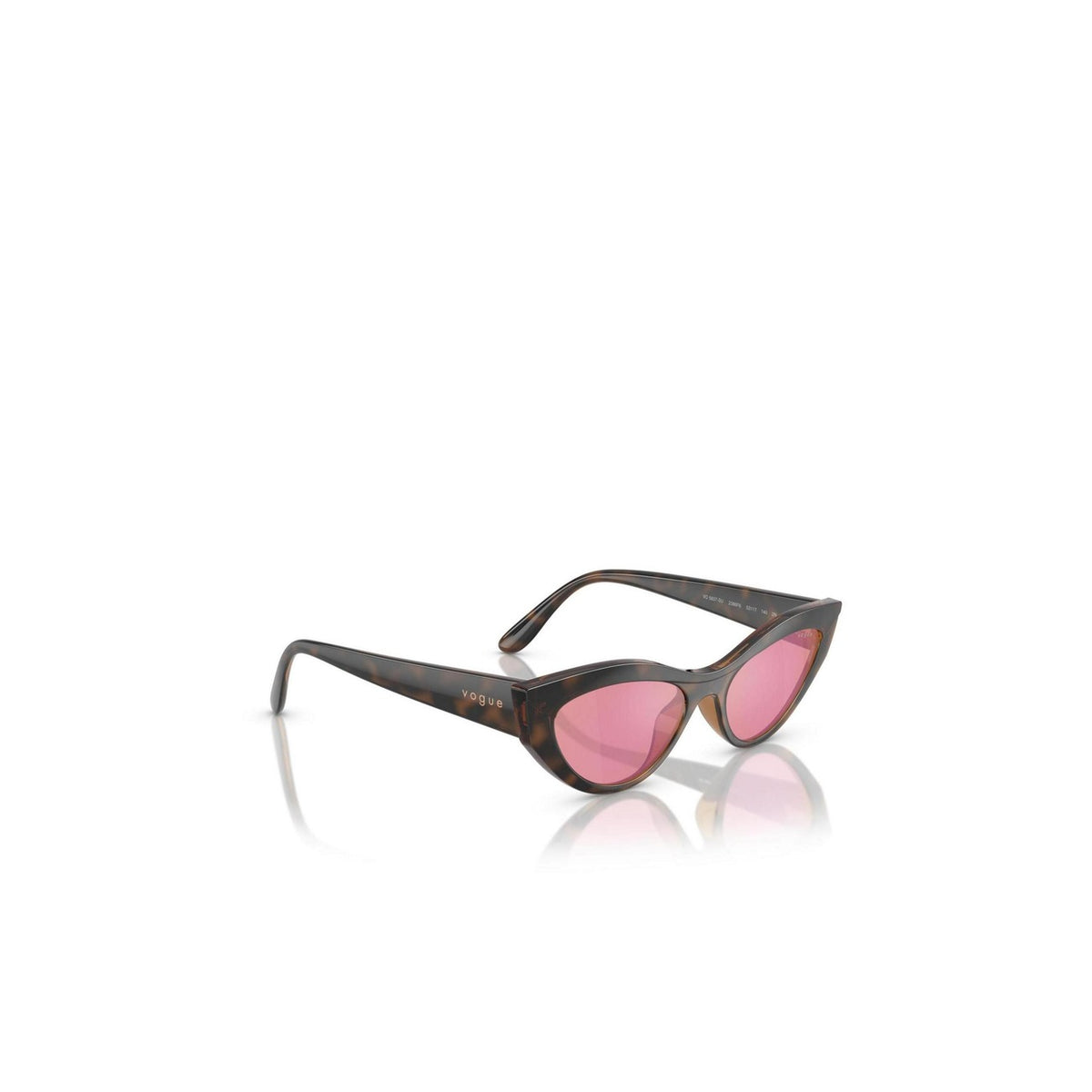 Vogue Eyewear — Bruine cat-eye zonnebril voor dames — afbeelding 2