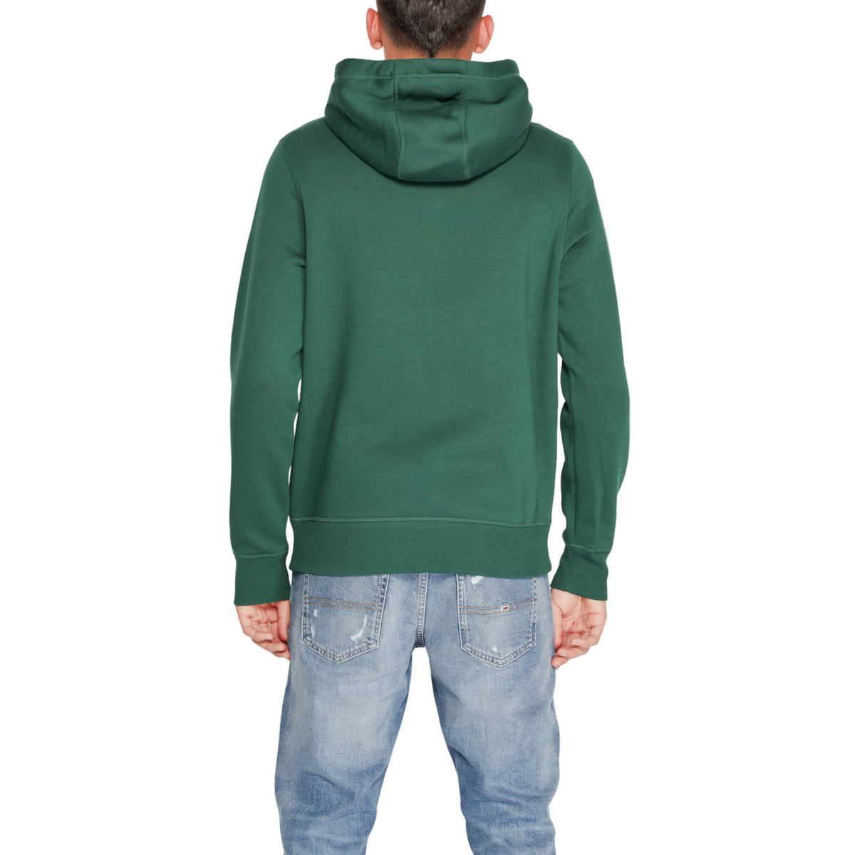 Tommy Hilfiger — Sweat à capuche MW0MW11599 vert homme — vue 2