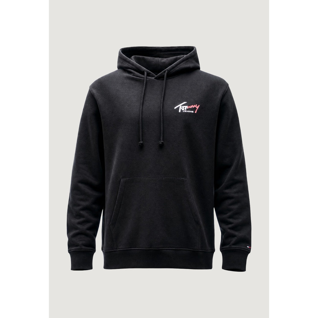 Tommy Jeans — Sweat à capuche noir 100 % coton bio homme — vue 5