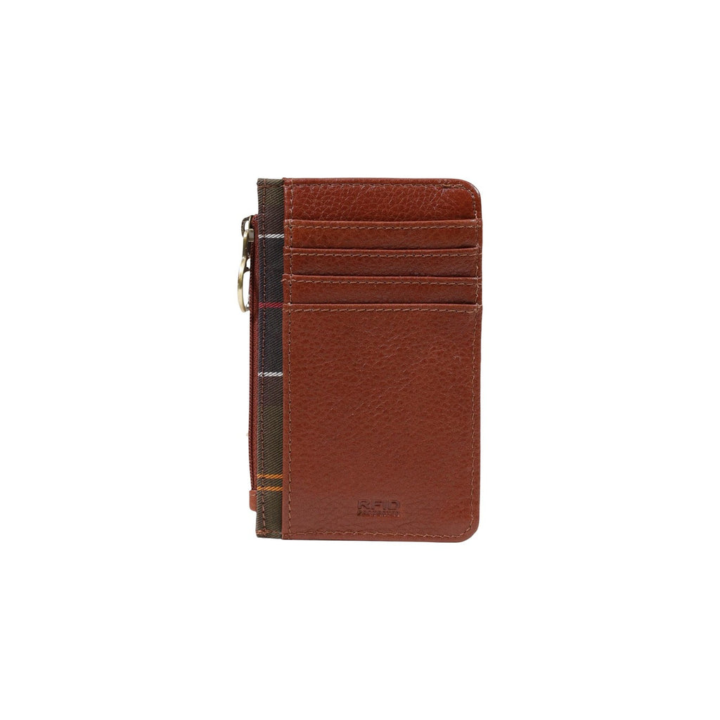 Barbour — Porte-cartes Alder en cuir marron femme — vue 3