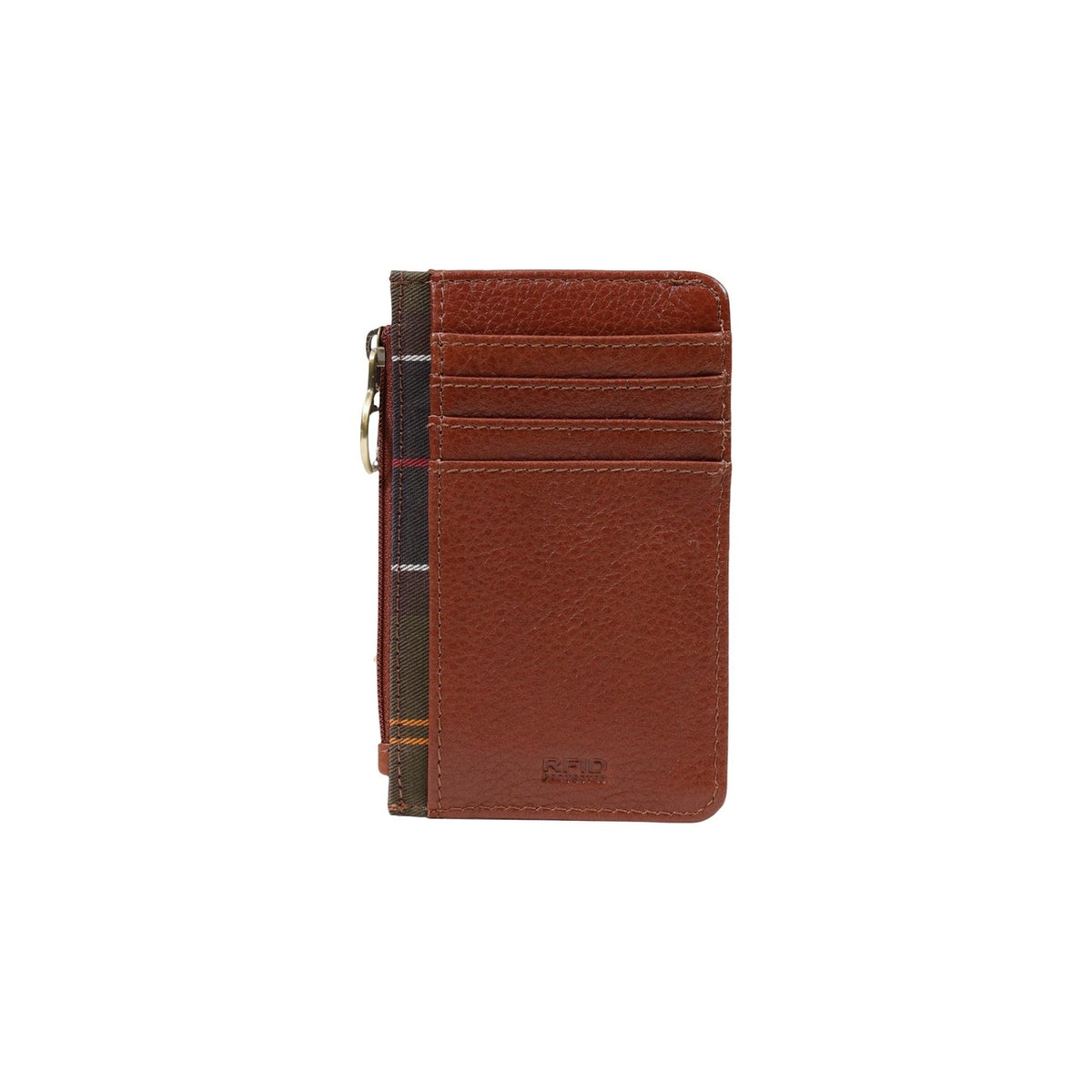 Barbour — Bruine Alder leren dameskaarthouder — afbeelding 3