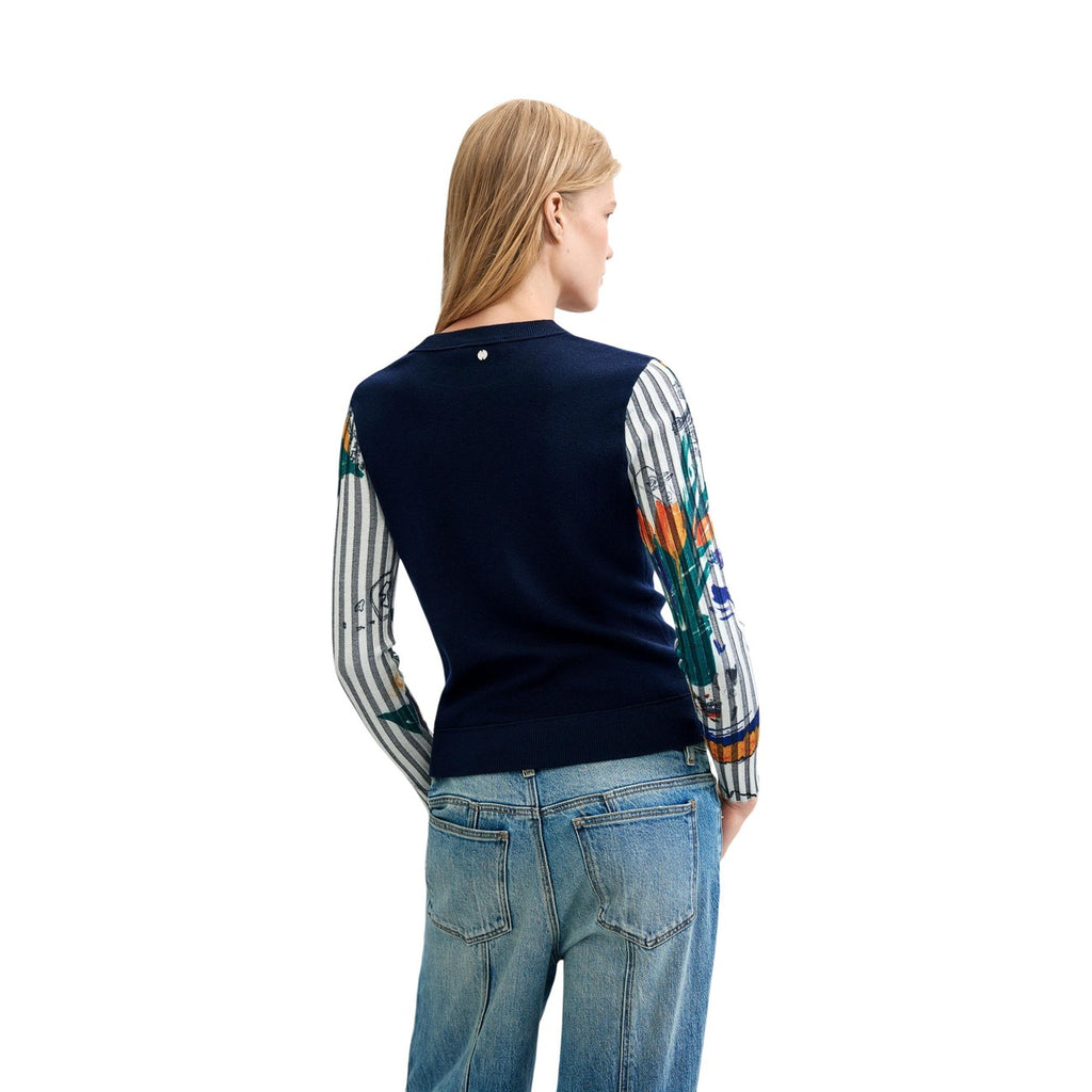 Desigual — Pull Marino bleu femme — vue 4