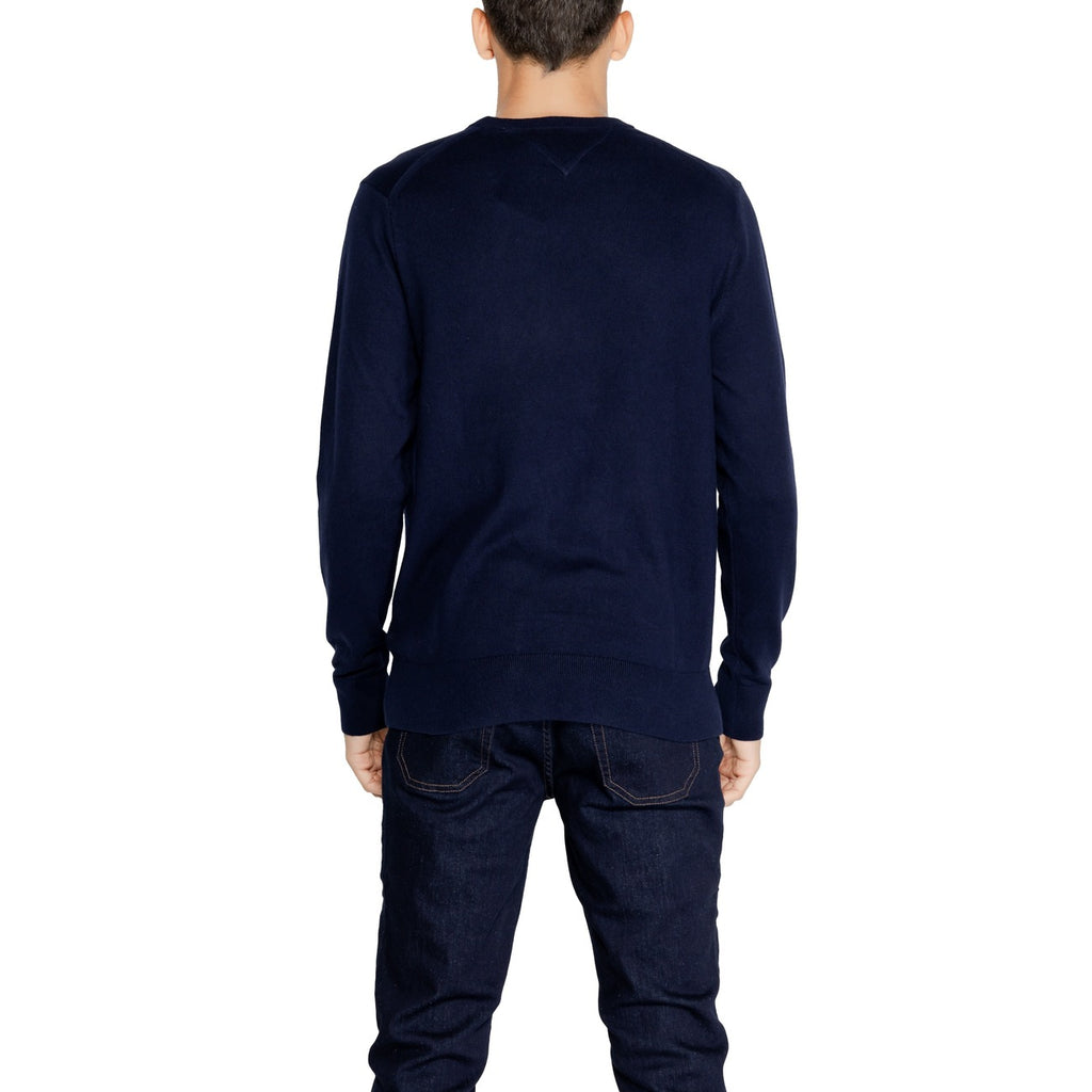 Tommy Hilfiger — Pullover MW0MW28046 blau aus Bio-Baumwolle für Herren — Ansicht 2