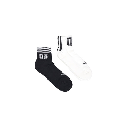 adidas Originals — Lot de 2 paires de chaussettes 3-Stripes noires