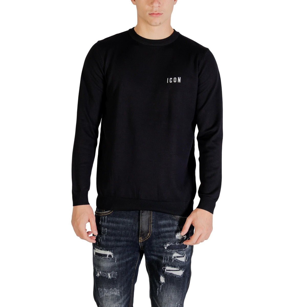 Icon — Pull ICUF2W6M003 noir homme