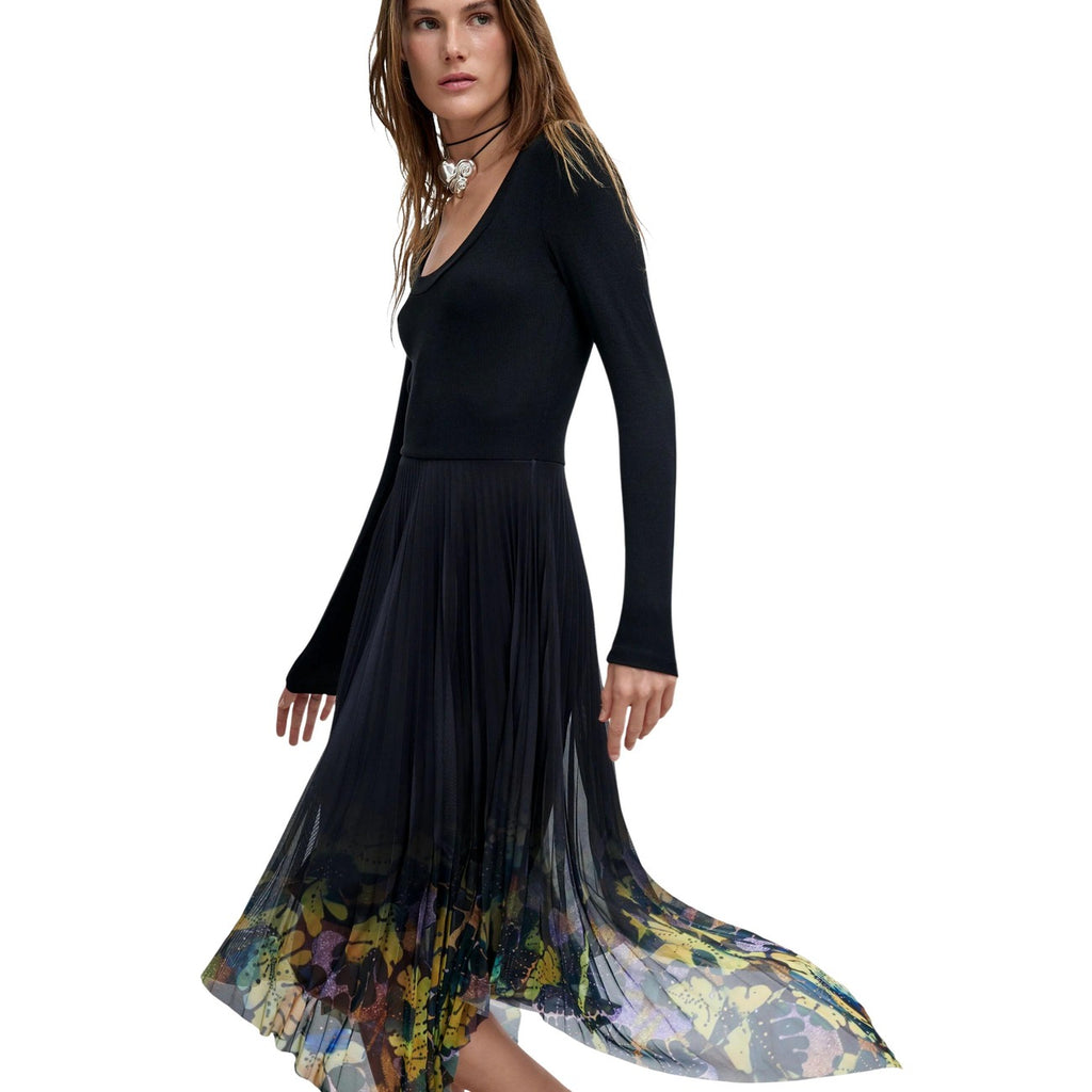 Desigual — Robe Alba Lacroix noir femme — vue 2