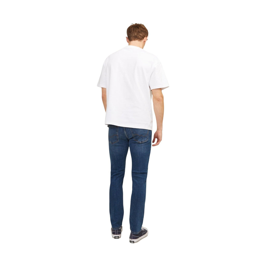 Jack & Jones — Jean slim straight JJITIM bleu homme — vue 4