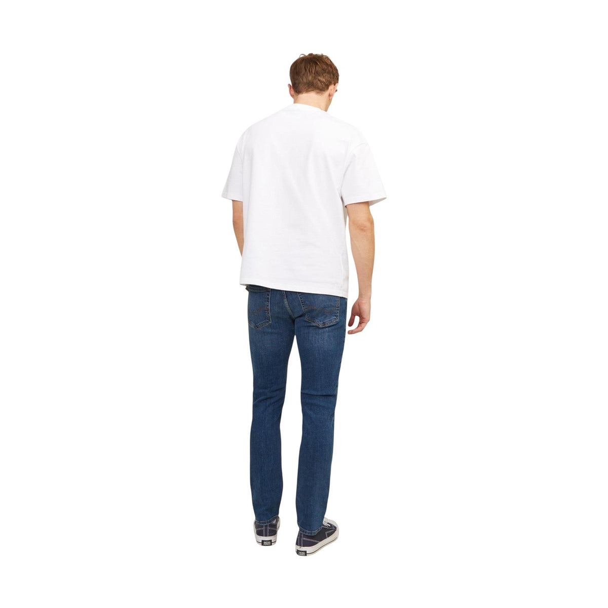 Jack & Jones — Men's blue JJITIM slim straight jeans — view 4