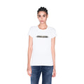 Armani Exchange — Damen-Stretch-T-Shirt in Weiß