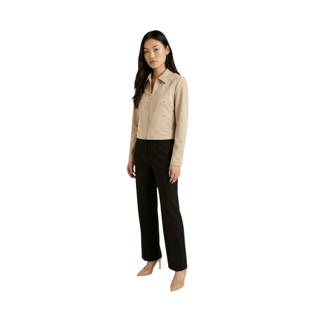 Jacqueline de Yong — Jacket 15363425 round neck beige woman — view 4