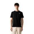 Calvin Klein Jeans – Schwarzes Herren-T-Shirt mit klassischem Rundhalsausschnitt