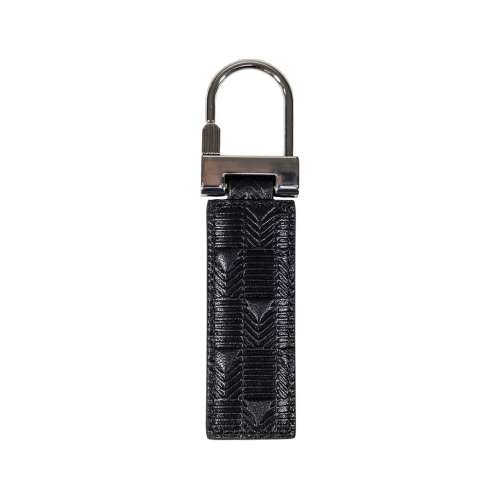 Guess — Madrid sleutelhanger in zwart leer voor heren — afbeelding 2