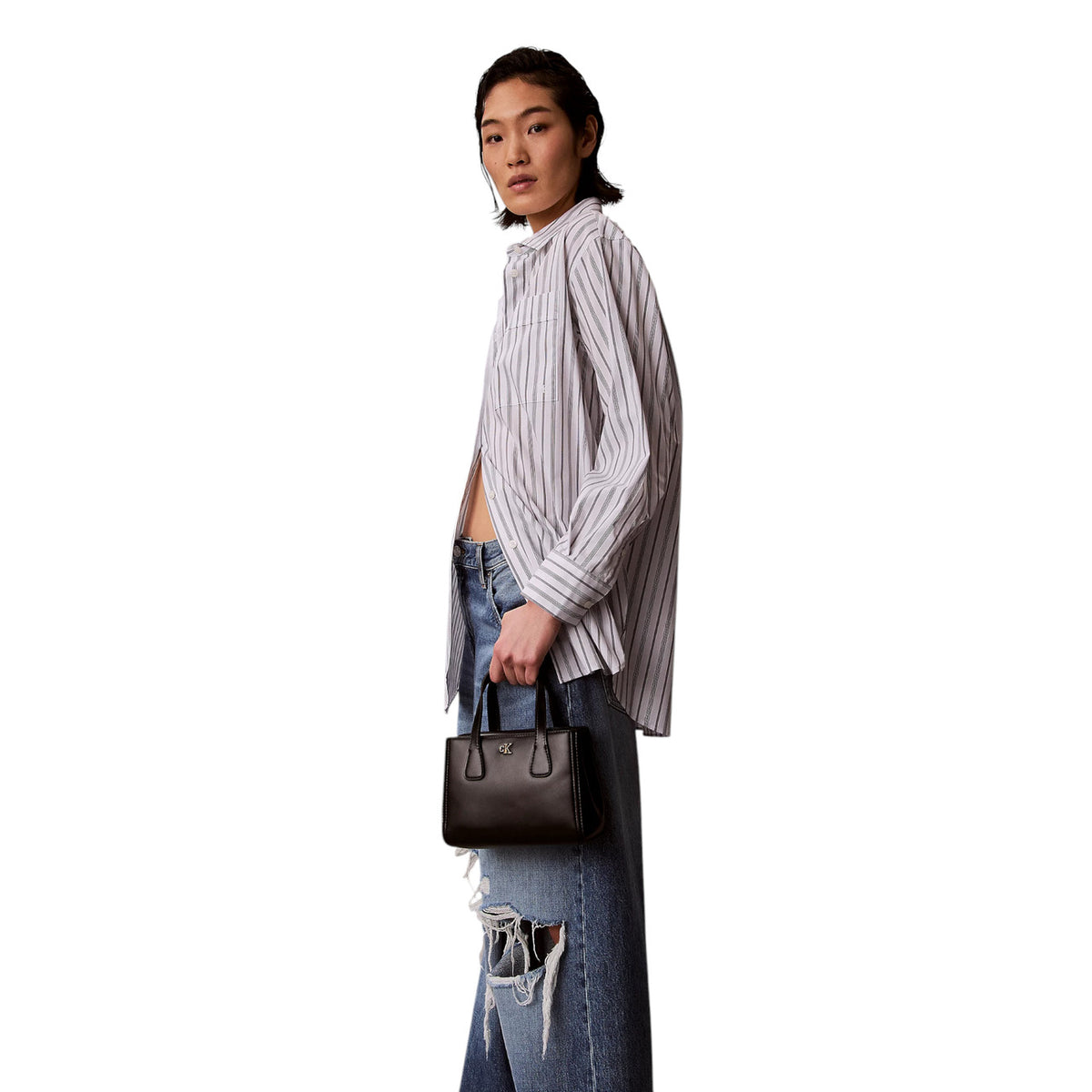 Calvin Klein — Tasche schwarz Art.-Nr. CK MINI TOTE CROSSBODY für Damen — Ansicht 5