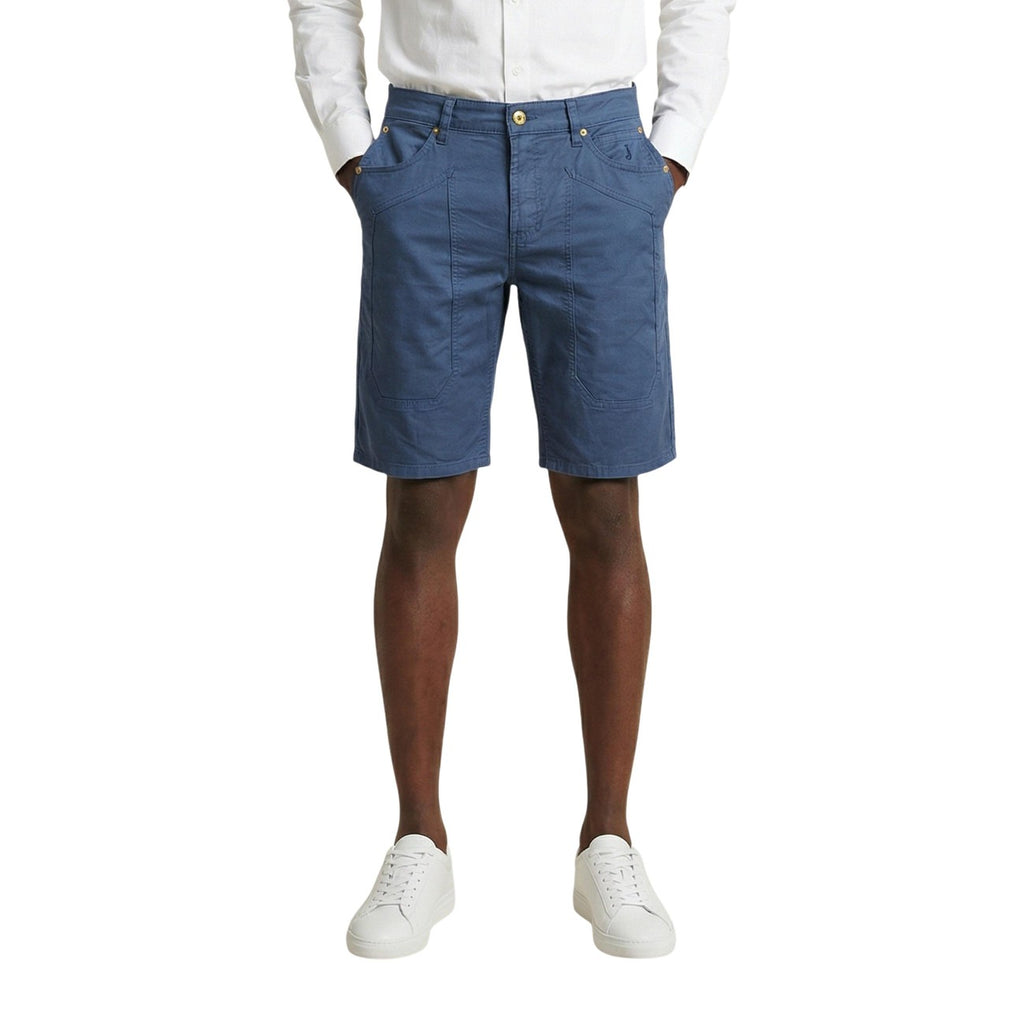 Jeckerson — Bermuda JAYDEN 5 TASCHE TOPPA SLIM bleu homme