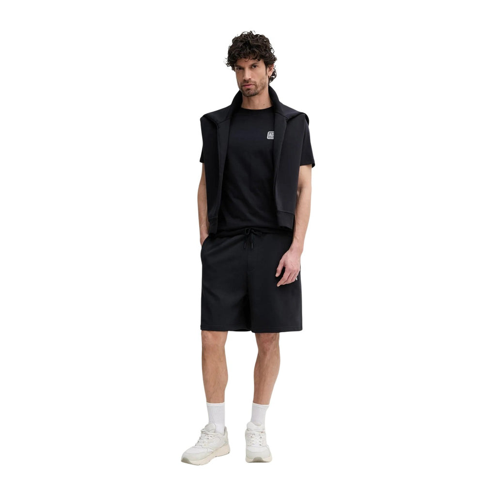 Armani Exchange — Sweat en coton stretch noir homme — vue 2