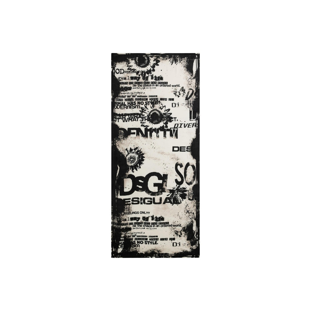 Desigual — Women’s white Lettering scarf