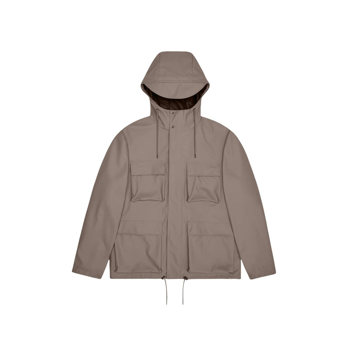Rains — Pocket Jacket Unisex-Jacke in Braun — Ansicht 4