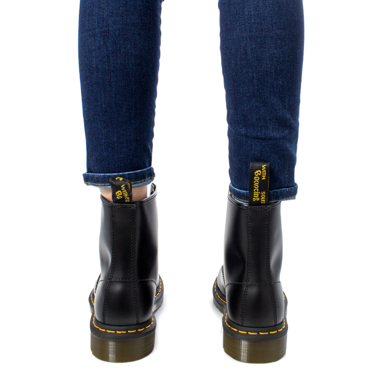 Dr. Martens — Bottes réf. 11822207 en cuir noir femme — vue 3