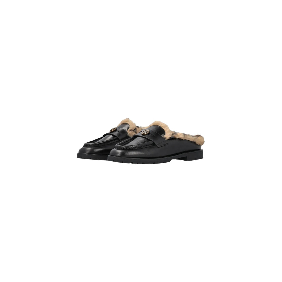 Pinko — Mules Nora 09 en cuir noir femme — vue 4