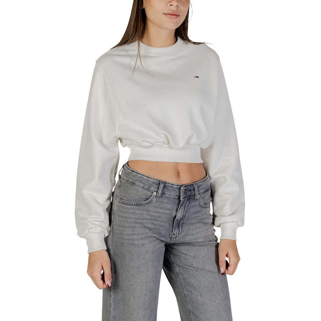 Tommy Jeans — Sweat DW0DW21831 blanc femme — vue 4